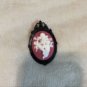 Angel Cameo Brooch